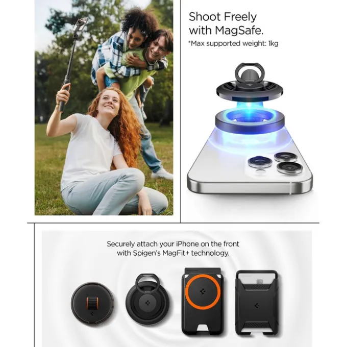 KIJEK SELFIE SPIGEN S582W BLUETOOTH STATYW CZARNY