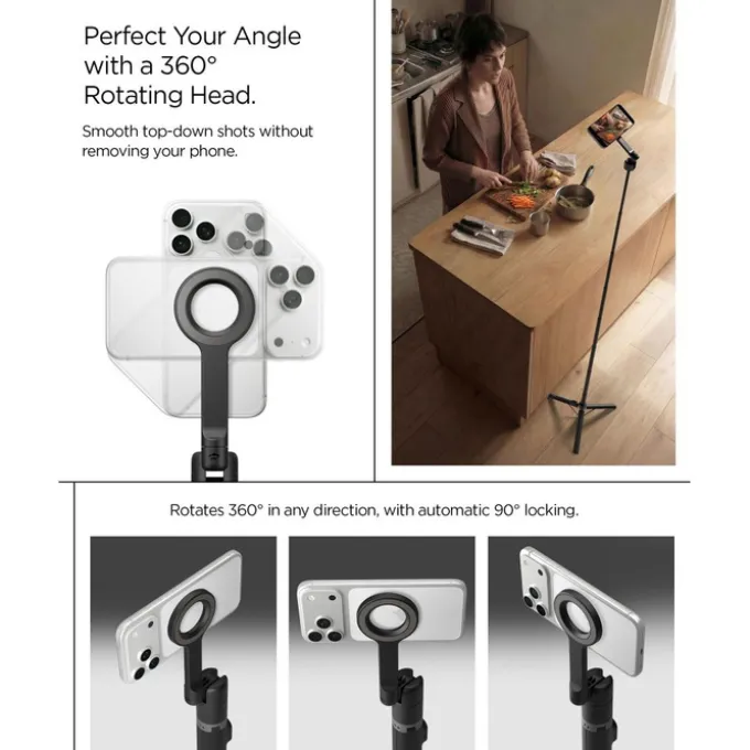KIJEK SELFIE SPIGEN S582W BLUETOOTH STATYW CZARNY