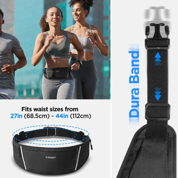 OPASKA NA RAMIĘ SPIGEN A710 DYNAMIC SHIELD WAIST BAG BLACK