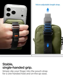 ORGANIZER MAGSAFE SPIGEN POUCH TINTAPZIP OLIVE GREEN