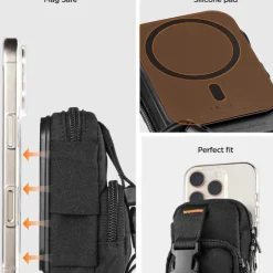 ORGANIZER MAGSAFE SPIGEN SNAP ZIP MAGSAFE POUCH BLACK
