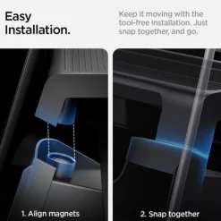 ORGANIZER POD EKRAN SPIGEN TESLA MODEL 3 2024 UNDER SCREEN STORAGE ORGANIZER BLACK