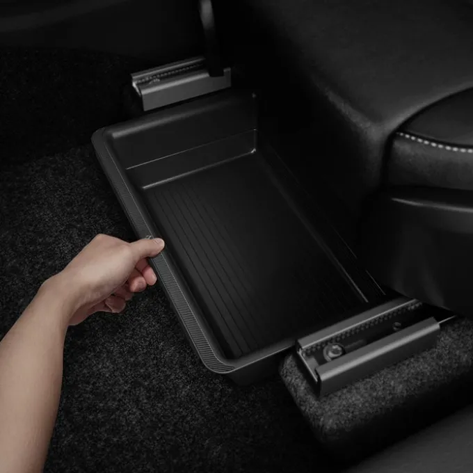 ORGANIZER SPIGEN TESLA MODEL Y UNDERSEAT STORAGE BOX BLACK
