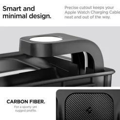 ORGANIZER Z UCHWYTEM DO ŁADOWARKI SPIGEN TESLA MODEL Y/3 3W1 WIRELESS CHARGING HUB MOUNT BLACK