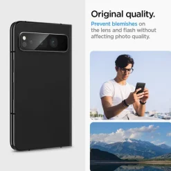 OSŁONA APARATU SPIGEN GOOGLE PIXEL FOLD GLASS EZ FIT OPTIK PRO 2 PACK BLACK