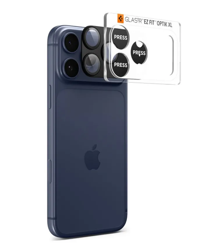 OSŁONA APARATU SPIGEN IPHONE 17 PRO MAX OPTIK PRO XL GLAS.TR ”EZ FIT” CAMERA PROTECTOR BLACK