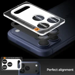 OSŁONA APARATU SPIGEN IPHONE 17 PRO OPTIK PRO XL GLAS.TR ”EZ FIT” CAMERA PROTECTOR BLACK