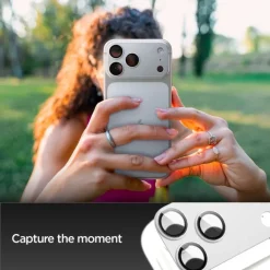OSŁONA APARATU SPIGEN IPHONE 17 PRO MAX OPTIK PRO XL GLAS.TR ”EZ FIT” CAMERA PROTECTOR SILVER