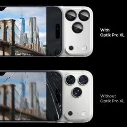 OSŁONA APARATU SPIGEN IPHONE 17 PRO MAX OPTIK PRO XL GLAS.TR ”EZ FIT” CAMERA PROTECTOR SILVER