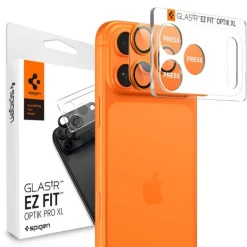 OSŁONA APARATU SPIGEN IPHONE 17 PRO MAX OPTIK PRO XL GLAS.TR ”EZ FIT” CAMERA PROTECTOR ORANGE