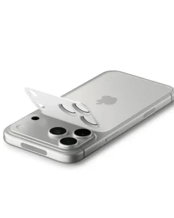 OSŁONA APARATU SPIGEN IPHONE 17 PRO OPTIK PRO XL GLAS.TR ”EZ FIT” CAMERA PROTECTOR SILVER