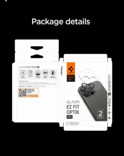 OSŁONA APARATU SPIGEN IPHONE 14 PRO / MAX / 15 PRO / MAX /16 PRO / MAX / 17 PRO / MAX OPTIK PRO GLAS.TR ”EZ FIT” 2-PACK GREY