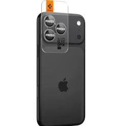 OSŁONA APARATU SPIGEN IPHONE 14 PRO / MAX / 15 PRO / MAX /16 PRO / MAX / 17 PRO / MAX OPTIK PRO GLAS.TR ”EZ FIT” 2-PACK GREY