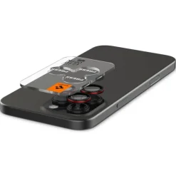 OSŁONA APARATU SPIGEN IPHONE 14 PRO / 14 PRO MAX / 15 PRO / 15 PRO MAX / 16 PRO / 16 PRO MAX OPTIK PRO L-SERIES GLAS.TR ”EZ FIT” 2-PACK BLACK
