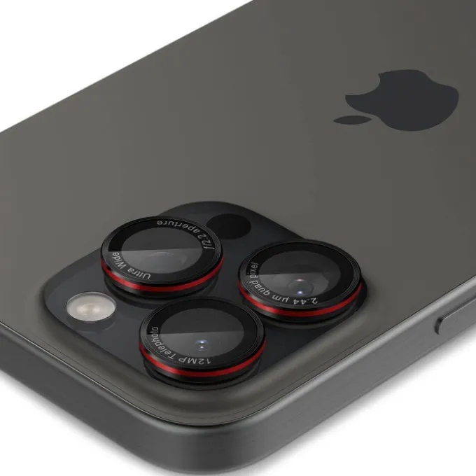 OSŁONA APARATU SPIGEN IPHONE 14 PRO / 14 PRO MAX / 15 PRO / 15 PRO MAX / 16 PRO / 16 PRO MAX OPTIK PRO L-SERIES GLAS.TR ”EZ FIT” 2-PACK BLACK