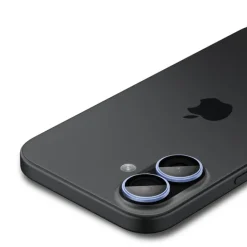 OSŁONA APARATU SPIGEN IPHONE 16 / 16 PLUS / 17 OPTIK PRO GLAS.TR ”EZ FIT” CAMERA PROTECTOR 2-PACK BLUE