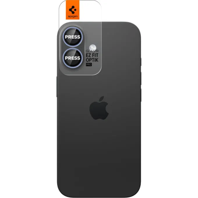 OSŁONA APARATU SPIGEN IPHONE 16 / 16 PLUS / 17 OPTIK PRO GLAS.TR ”EZ FIT” CAMERA PROTECTOR 2-PACK BLUE