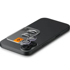 OSŁONA APARATU SPIGEN IPHONE 16 / 16 PLUS / 17 OPTIK PRO GLAS.TR ”EZ FIT” CAMERA PROTECTOR 2-PACK PURPLE