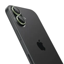 OSŁONA APARATU SPIGEN IPHONE 16 / 16 PLUS / 17 OPTIK PRO GLAS.TR ”EZ FIT” CAMERA PROTECTOR 2-PACK GREEN