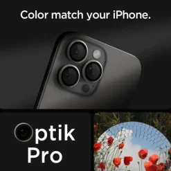 OSŁONA APARATU SPIGEN IPHONE 15 PRO / MAX / 16 PRO / MAX OPTIK.TR EZ FIT 2-PACK NATURAL TITANIUM