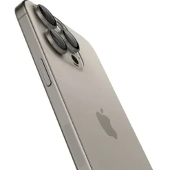 OSŁONA APARATU SPIGEN IPHONE 15 PRO / MAX / 16 PRO / MAX OPTIK.TR EZ FIT 2-PACK NATURAL TITANIUM