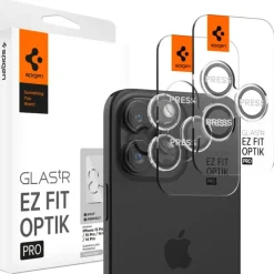 OSŁONA APARATU SPIGEN IPHONE 14 PRO / 14 PRO MAX / 15 PRO / 15 PRO MAX / 16 PRO / 16 PRO MAX / 17 PRO / 17 PRO MAX OPTIK.TR ”EZ FIT” 2-PACK CRYSTAL CLEAR