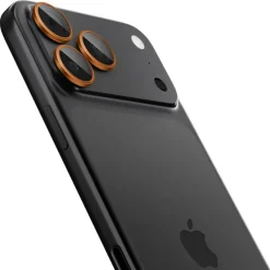OSŁONA APARATU SPIGEN IPHONE 17 PRO / MAX OPTIK PRO GLAS.TR ”EZ FIT” 2-PACK ORANGE