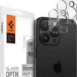 OSŁONA APARATU SPIGEN IPHONE 14 PRO / PRO MAX / 15 PRO / 15 PRO MAX / 16 PRO / 16 PRO MAX OPTIK.TR 2-PACK CRYSTAL CLEAR
