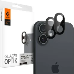 OSŁONA APARATU SPIGEN OPTIK GLAS.TR CAMERA PROTECTOR 2-PACK IPHONE 16 / 16 PLUS BLACK