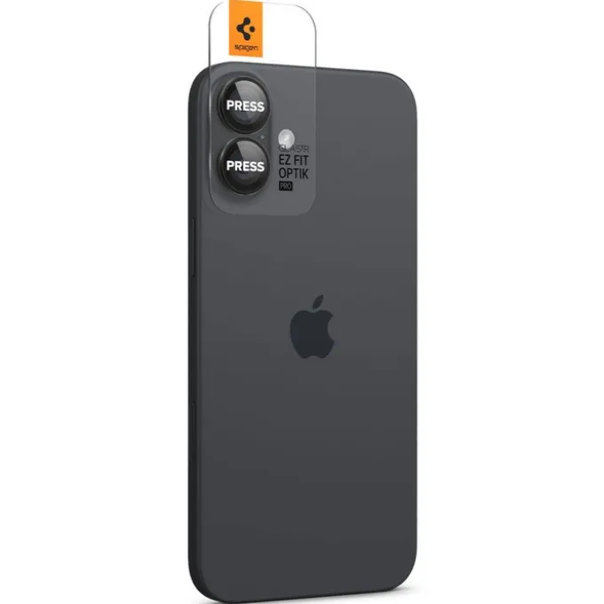 OSŁONA APARATU SPIGEN OPTIK PRO GLAS.TR ”EZ FIT” CAMERA PROTECTOR 2-PACK IPHONE 16 / 16 PLUS BLACK