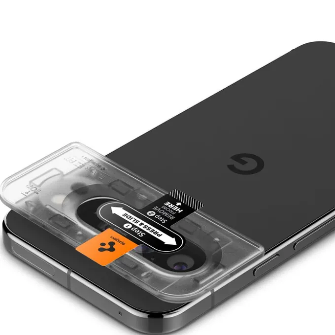 OSŁONA APARATU SPIGEN OPTIK.TR ”EZ FIT” CAMERA PROTECTOR 2-PACK GOOGLE PIXEL 9 PRO CRYSTAL CLEAR