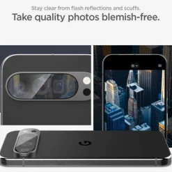 OSŁONA APARATU SPIGEN OPTIK.TR ”EZ FIT” CAMERA PROTECTOR 2-PACK GOOGLE PIXEL 9 PRO CRYSTAL CLEAR