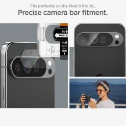 OSŁONA APARATU SPIGEN OPTIK.TR ”EZ FIT” CAMERA PROTECTOR 2-PACK GOOGLE PIXEL 9 PRO XL CRYSTAL CLEAR