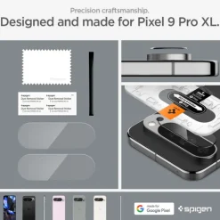 OSŁONA APARATU SPIGEN OPTIK.TR ”EZ FIT” CAMERA PROTECTOR 2-PACK GOOGLE PIXEL 9 PRO XL CRYSTAL CLEAR