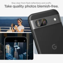 OSŁONA APARATU SPIGEN OPTIK.TR ”EZ FIT” CAMERA PROTECTOR 2-PACK GOOGLE PIXEL 8A CLEAR