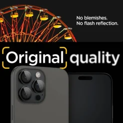 Osłona Aparatu Spigen Optik.tr ”ez Fit” Camera Protector 2-pack IPHONE 14 PRO / MAX / 15 PRO / MAX / 16 PRO / MAX / 17 PRO / MAX BLACK
