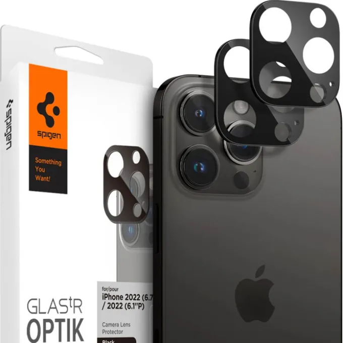 Osłona Aparatu Spigen Optik.tr Camera Protector 2-pack iPhone 14 Pro / 14 Pro Max / 15 Pro / 15 Pro Max Black