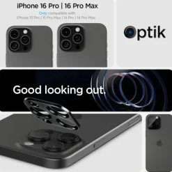 Osłona Aparatu Spigen Optik.tr Camera Protector 2-pack iPhone 14 Pro / 14 Pro Max / 15 Pro / 15 Pro Max Black