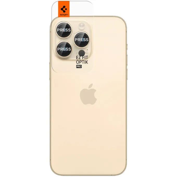 Osłona Aparatu Spigen Optik.tr ”ez Fit” Camera Protector 2-pack iPhone 14 Pro / 14 Pro Max Gold