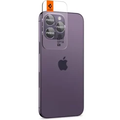 Osłona Aparatu Spigen Optik.tr ”ez Fit” Camera Protector 2-pack iPhone 14 Pro / 14 Pro Max Deep Purple