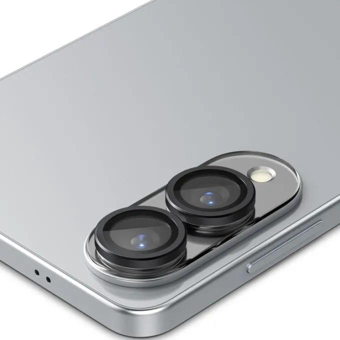 OSŁONA APARATU SPIGEN SAMSUNG GALAXY S25 EDGE OPTIK PRO GLAS.TR ”EZ FIT” CAMERA PROTECTOR 2-PACK CZARNA