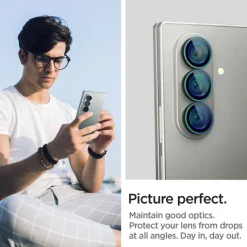 OSŁONA APARATU SPIGEN SAMSUNG GALAXY Z FOLD 7 OPTIK PRO HD GLAS.TR ”EZ FIT” CAMERA PROTECTOR 2-PACK CZARNA