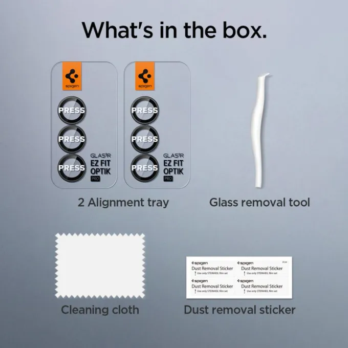 OSŁONA APARATU SPIGEN SAMSUNG GALAXY Z FOLD 7 OPTIK PRO HD GLAS.TR ”EZ FIT” CAMERA PROTECTOR 2-PACK CZARNA