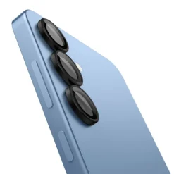 OSŁONA APARATU SPIGEN SAMSUNG GALAXY S25 OPTIK PRO GLAS.TR ”EZ FIT” CAMERA PROTECTOR 2-PACK CZARNA
