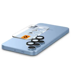 OSŁONA APARATU SPIGEN SAMSUNG GALAXY S25 OPTIK PRO GLAS.TR ”EZ FIT” CAMERA PROTECTOR 2-PACK CZARNA