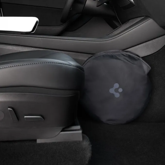 OSŁONA PRZECIWSŁONECZNA SPIGEN TESLA MODEL S CAR FRONT WINDSHIELD SUNSHADE BLACK