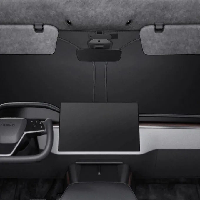OSŁONA PRZECIWSŁONECZNA SPIGEN TESLA MODEL S CAR FRONT WINDSHIELD SUNSHADE BLACK