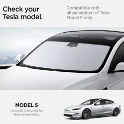 OSŁONA PRZECIWSŁONECZNA SPIGEN TESLA MODEL S CAR FRONT WINDSHIELD SUNSHADE BLACK