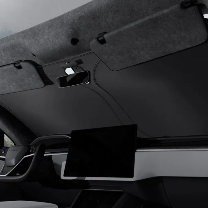 OSŁONA PRZECIWSŁONECZNA SPIGEN TESLA MODEL S CAR FRONT WINDSHIELD SUNSHADE BLACK