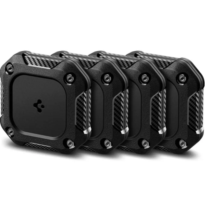PANCERNE ETUI SPIGEN TOUGH ARMOR APPLE AIRTAG 1 / 2 CZARNY 4 SZT.